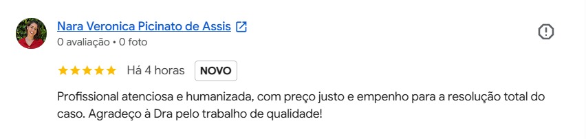 Avaliação de Nara Veronica Picinato de Assis